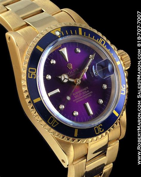 black and purple rolex